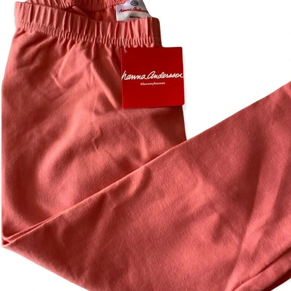 HANNA ANDERSSON NEW NWT GIRLS CAPRI PANTS BOTTOMS SUMMER FALL PEACH SIZE 10 140 - Picture 3 of 5